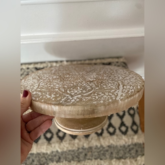 Boho Vintage World Market Indian Cake Stand - Picture 1 of 5